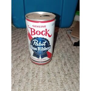 Bock Genuine Pabst Blue Ribbon Pull Tab WI 1970 Empty Beer Can